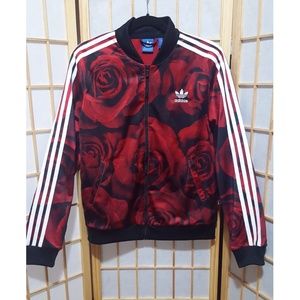 red rose adidas tracksuit